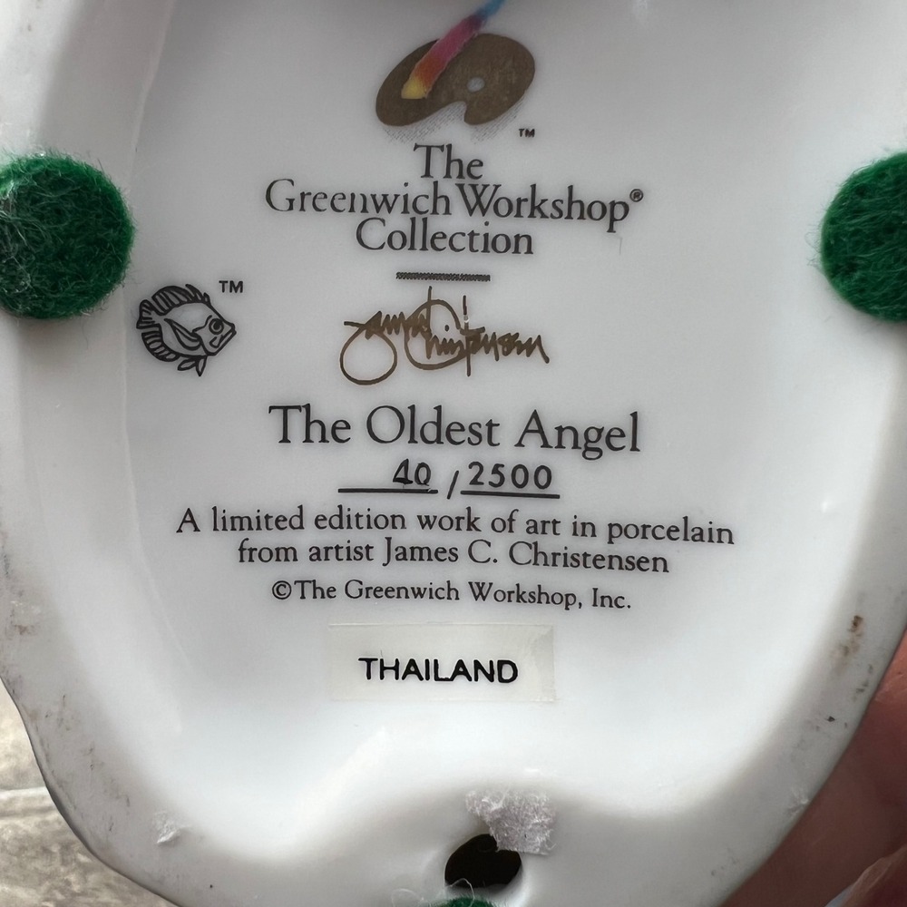James C Christensen The Oldest Angel Greenwich Workshop Figurine 40/2500 - Picture 7 of 12